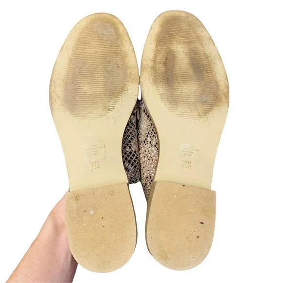 Anthropologie Seychelles Tiger Eyes Weekend Leather Loafers 7.5 - Picture 9 of 11